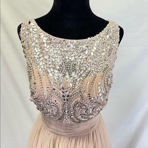 Sherri Hill a-line dress with tulle bottom